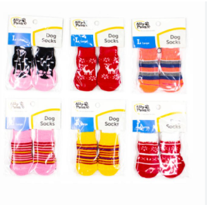 202953-ALLY PAWS KÖPEKLER İÇİN KAYMAZ TABANLI ÇORAP 4LÜ (S)